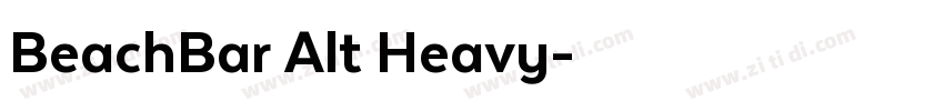 BeachBar Alt Heavy字体转换